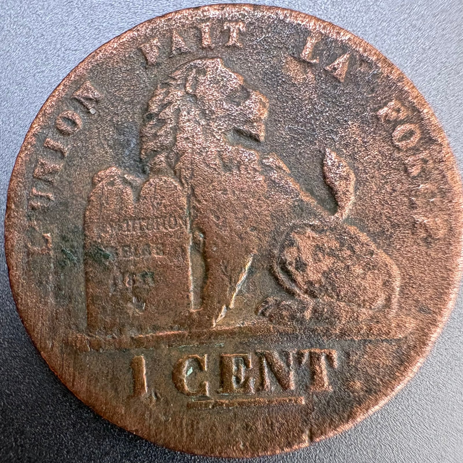 Koperen 1 Centime Leopold II (1869) – Eerste Muntjaar!, Postzegels en Munten, Verzenden, Losse munt