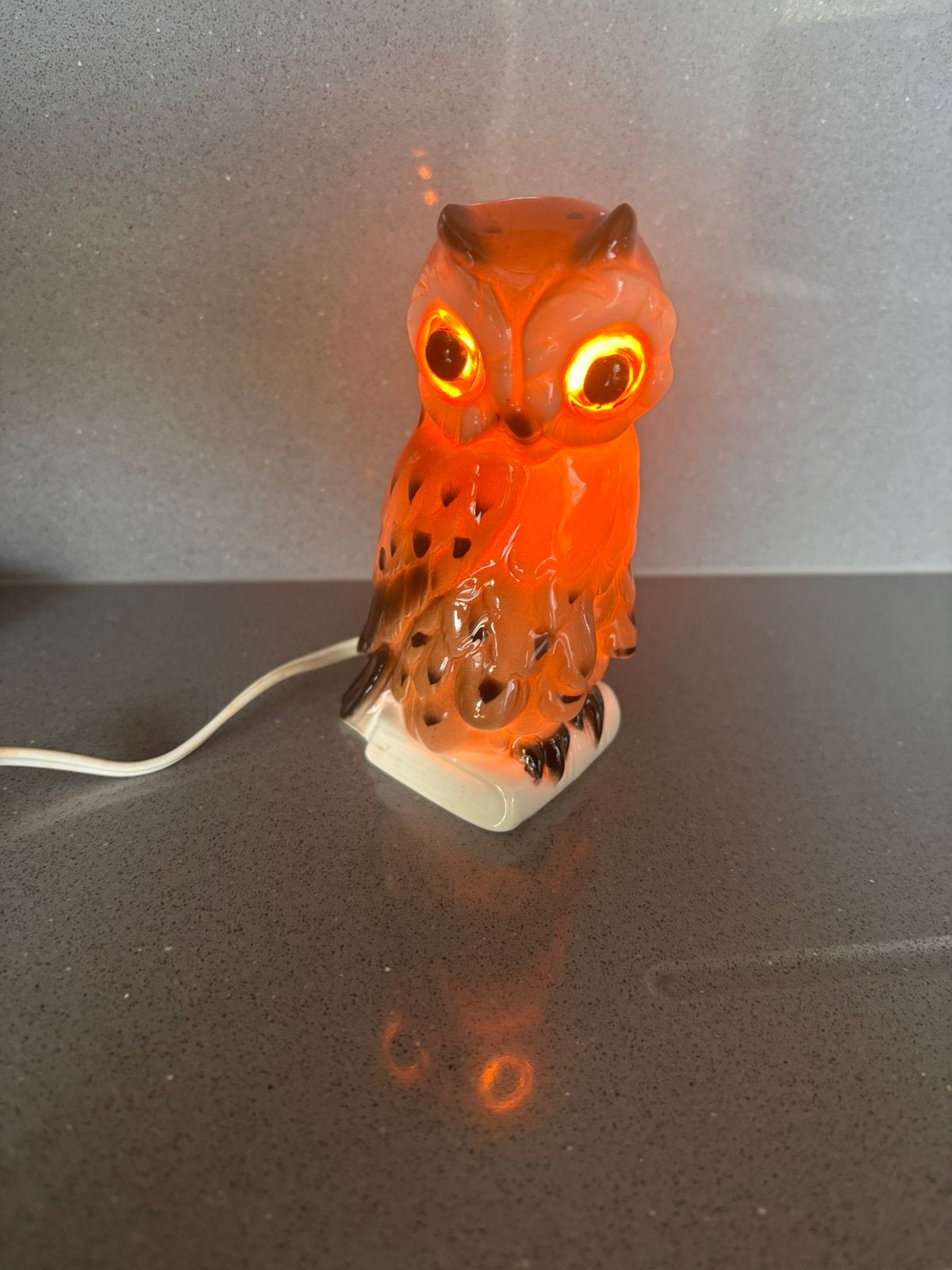 Vintage uil met verlichting en aroma diffuser, Ophalen, Zo goed als nieuw, Sfeerlamp, Vintage