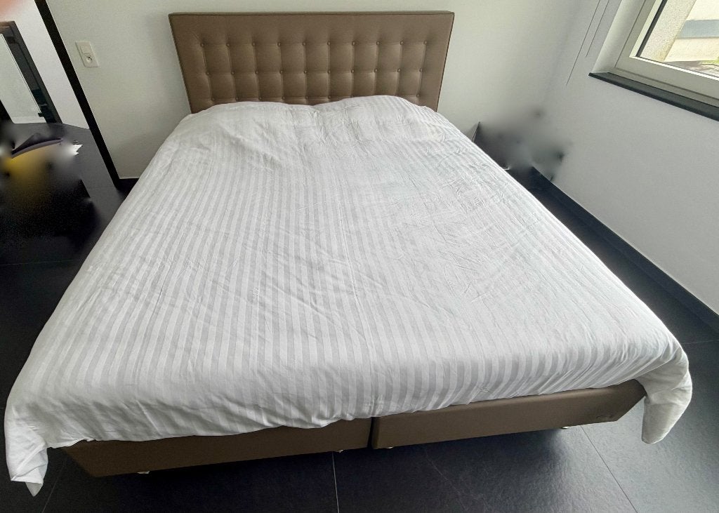 Lit Boxspring Progression de chez Magnitude 180 x 220  Cuir, Cuir, Enlèvement, Utilisé, 180 cm