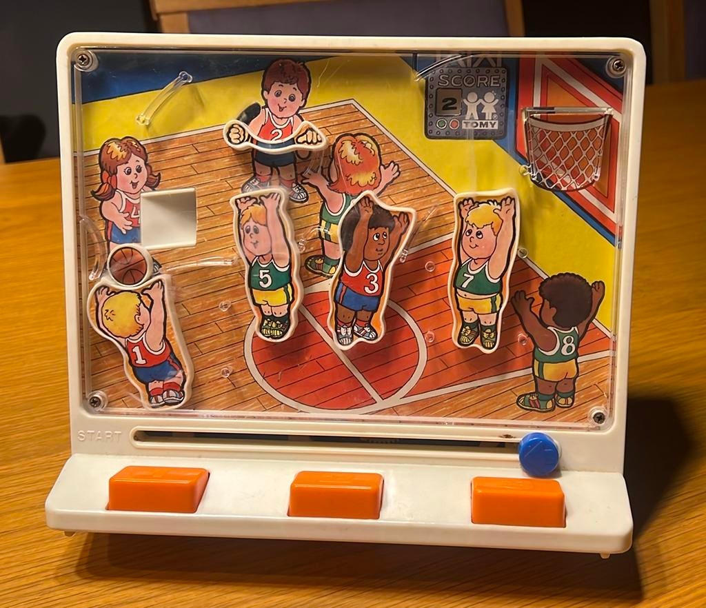 TOMY BASKETSPEL SHORTY SHOOTERS 1978, Ophalen, Gebruikt, Jongen of Meisje