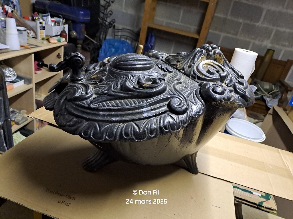 charbonnière en fonte (ancienne ), Antiquités & Art, Enlèvement
