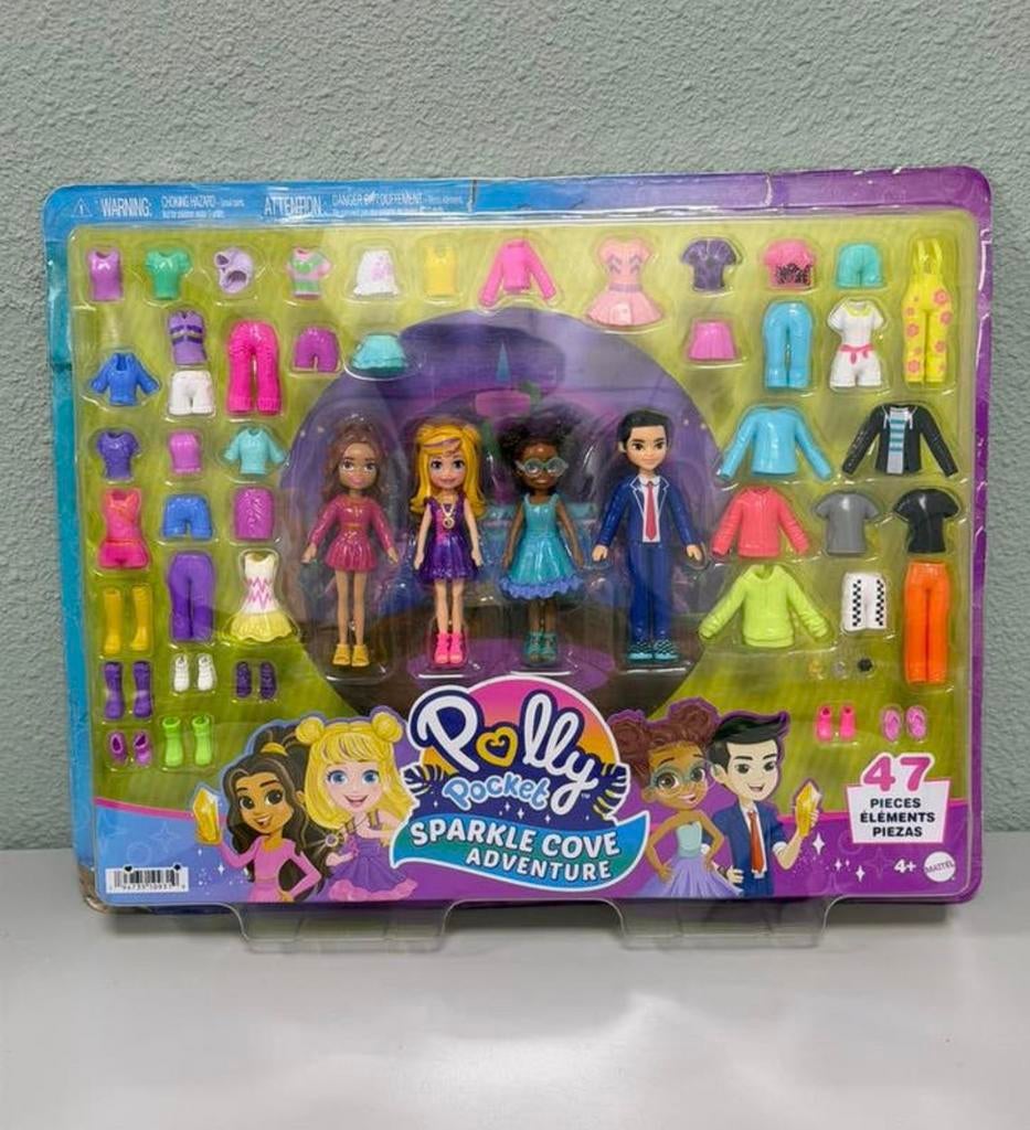 Polly Pocket Fonkelgrot Modeset 47dlg Nieuw poppen + kleding, Kinderen en Baby's, Ophalen of Verzenden, Nieuw
