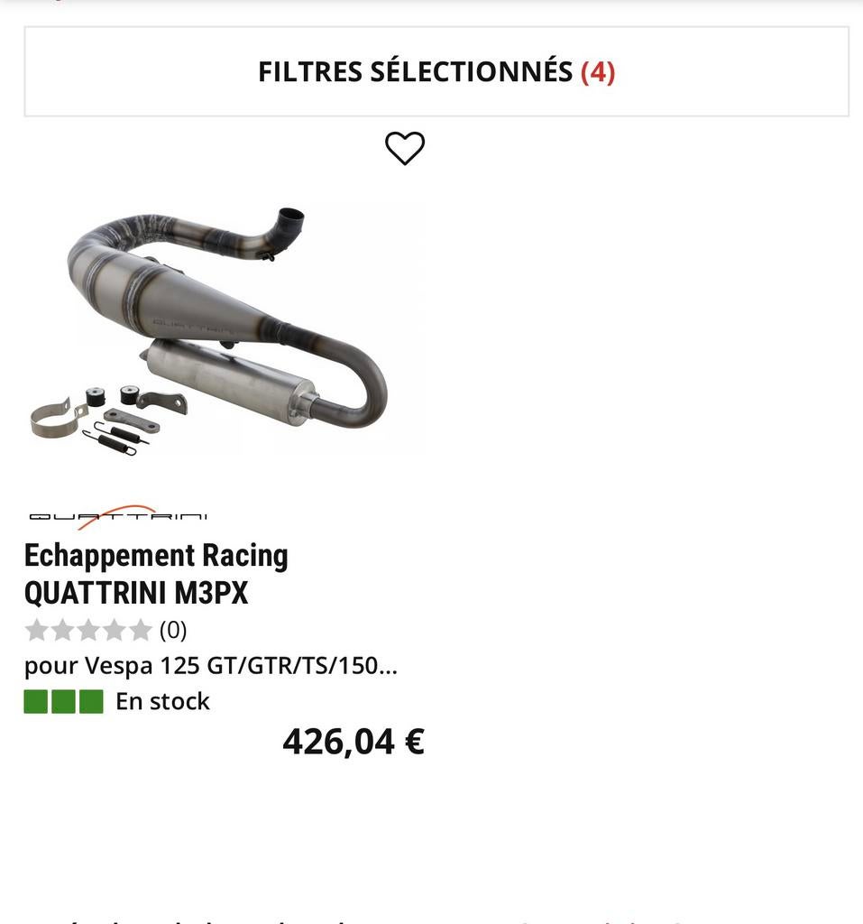 Vespa  pot Quattrini, Enlèvement