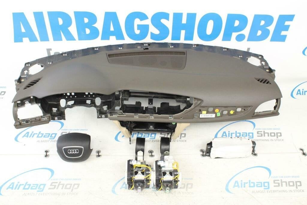 Airbag set Dashboard bruin 4 spaak Audi A6 4G (2011-2018), Auto-onderdelen, Gebruikt, Ophalen of Verzenden