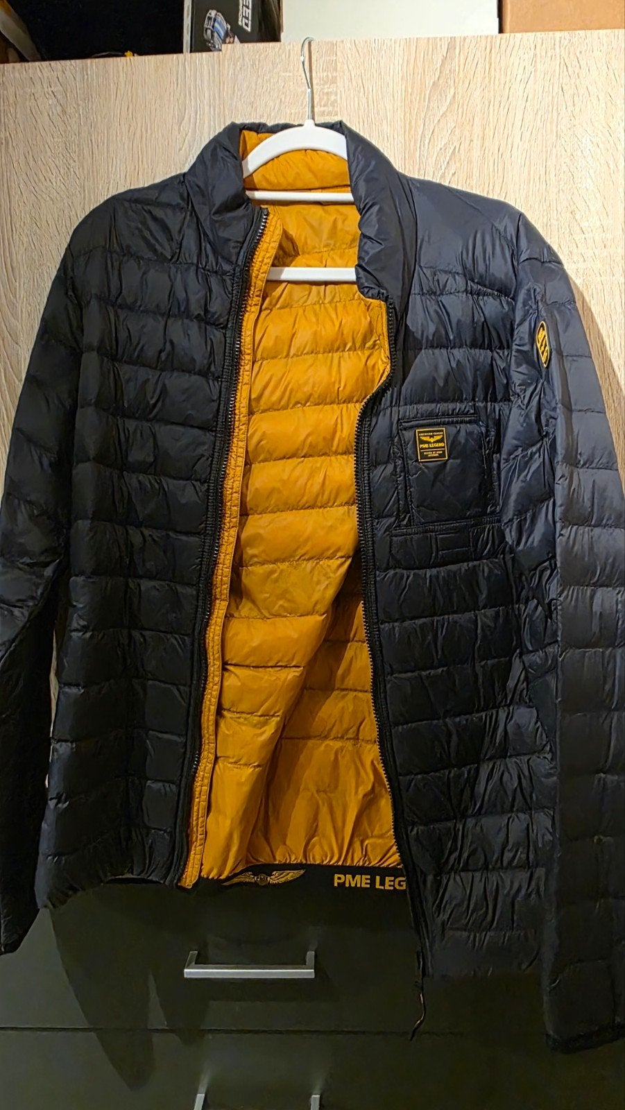 pme legend winter jas, Maat 38/40 (M), Blauw, Ophalen of Verzenden, Zo goed als nieuw