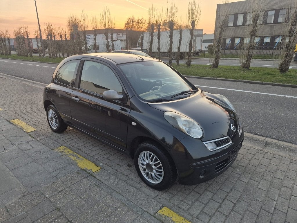 Nissan Micra 1.2i - Airco + Keuring - Garantie, Zwart, 4 cilinders, 48 kW, Zwart