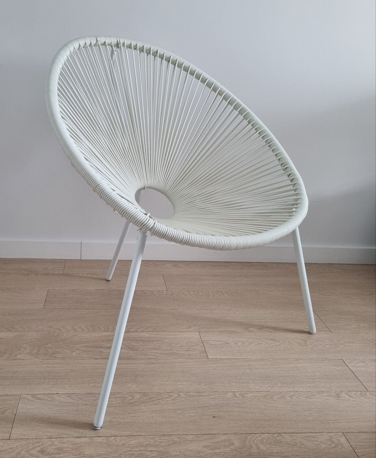 Acapulco grote witte loungestoel, Maison & Meubles, Enlèvement, Neuf, Blanc, Une