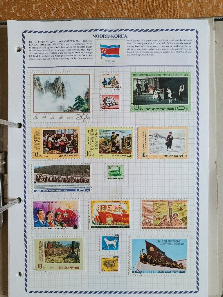 postzegelverzameling, Met stempel, Ophalen of Verzenden, Gestempeld, Gestempeld
