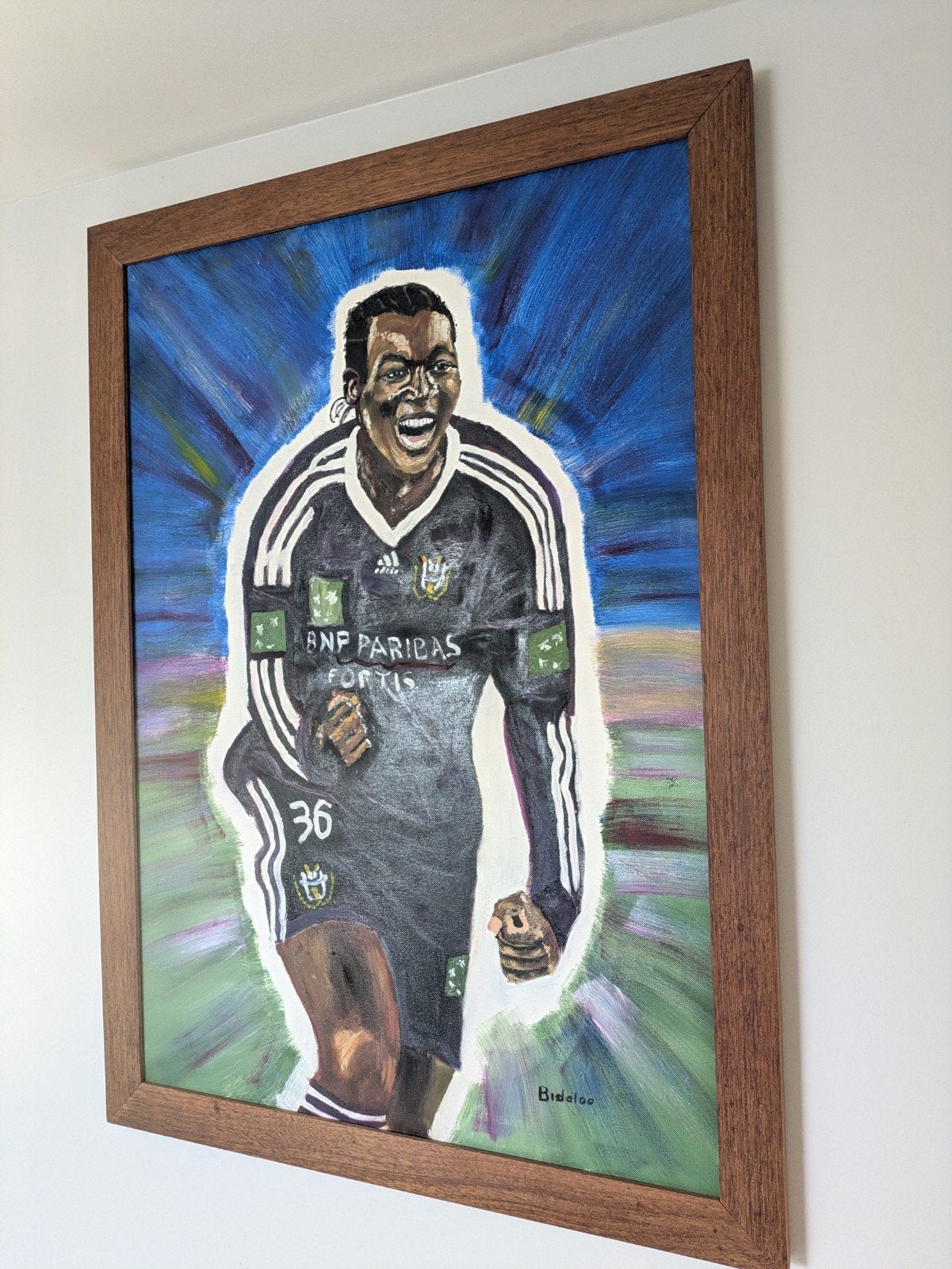 Peinture de Romelu Lukaku, Enlèvement, Peinture