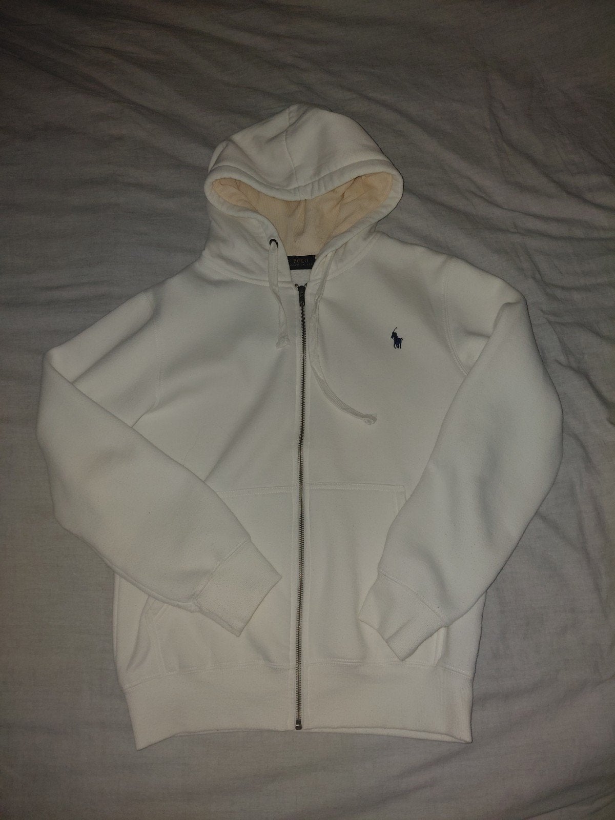 Polo ralph lauren zip-up, Maat 48/50 (M), Wit, Ophalen of Verzenden, Polo Ralph Lauren