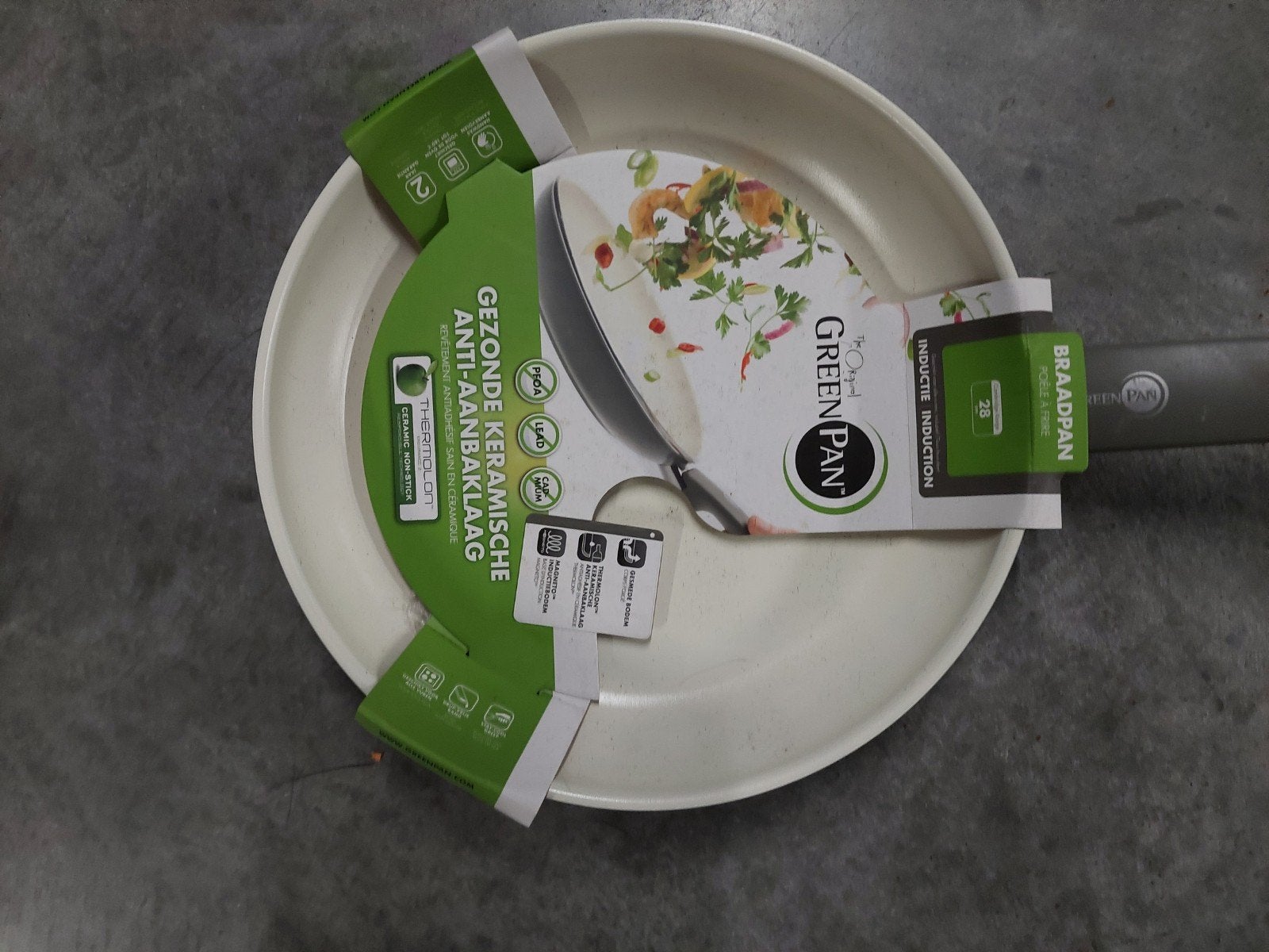 Green pan + Tefal pôles, Tefal, Aluminium, Enlèvement, Poêle à frire