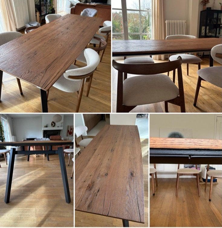 Mooie eiken hout tafel Xooon te koop!! Moet dringend weg!!¡, Huis en Inrichting, Ophalen