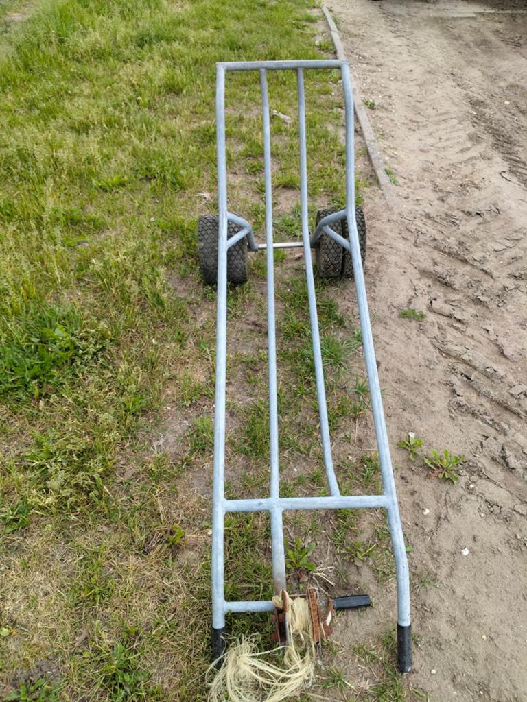 Kar met takel op 4 banden, Tuin en Terras, Kruiwagens, Ophalen