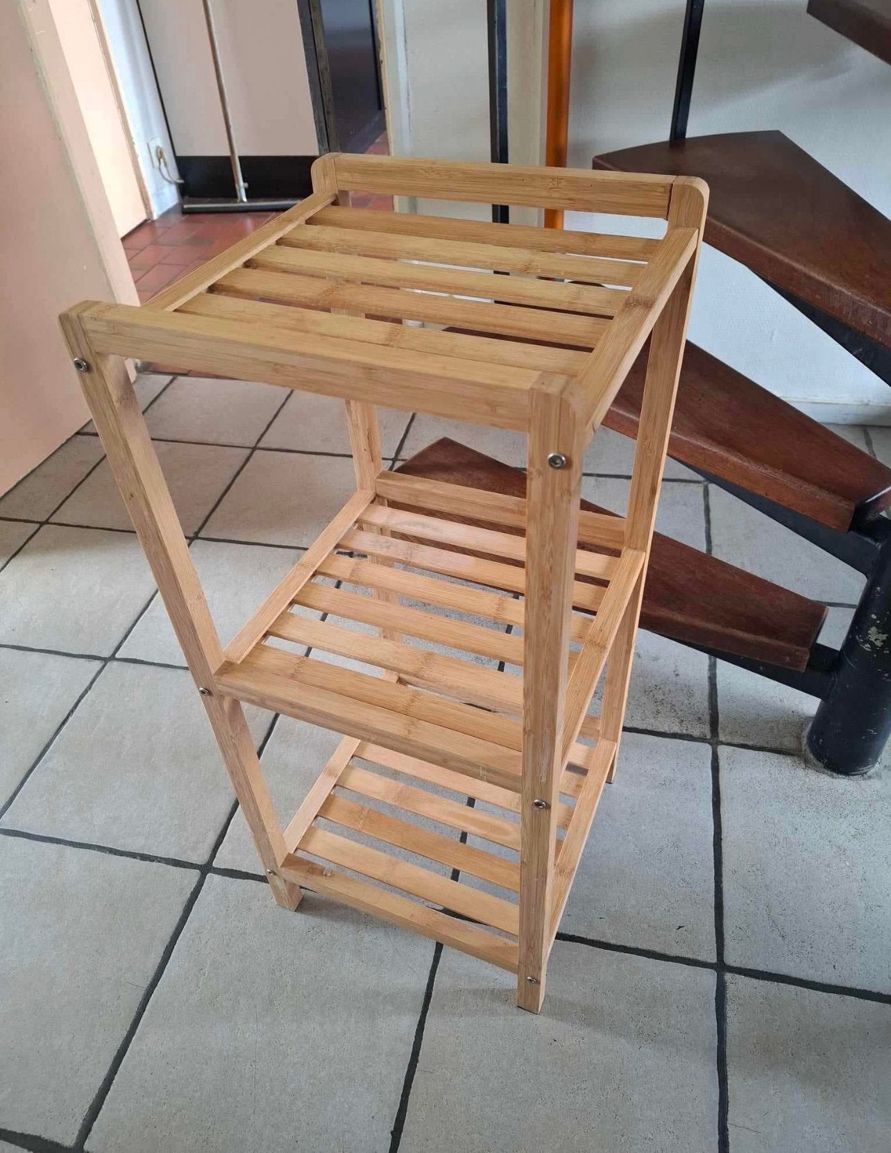 Te koop bamboe rekje, Ophalen, Zo goed als nieuw