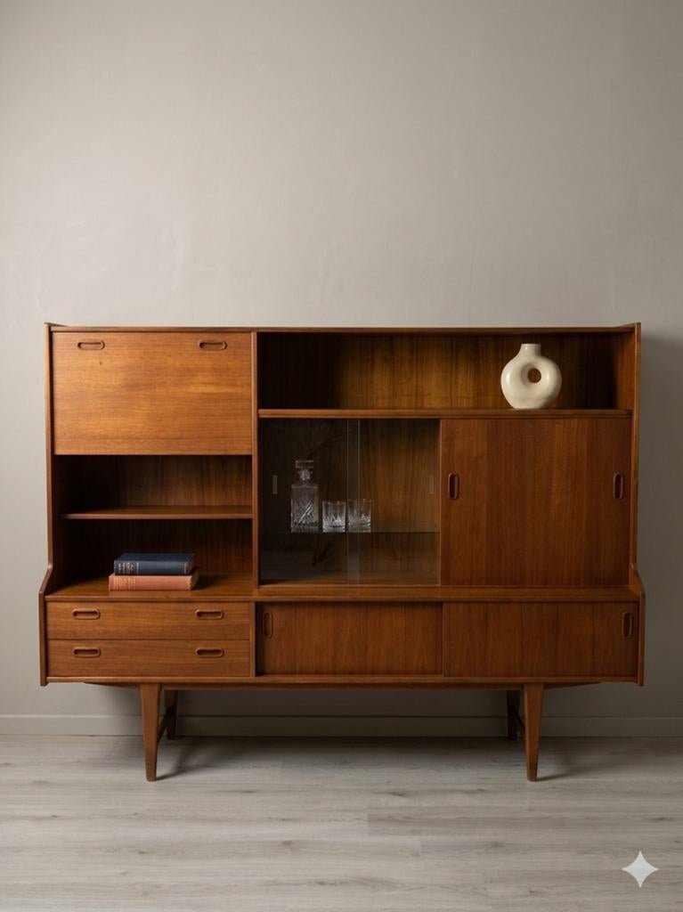 Vintage mid century highboard | wandkast, Ophalen