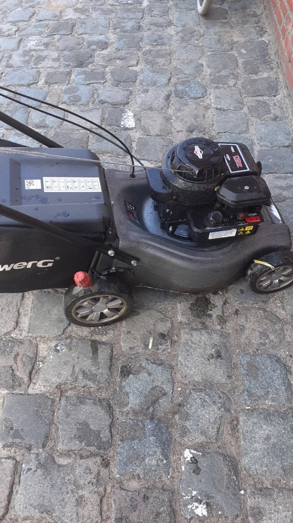 grasmaaier, Ophalen, Gebruikt, Benzine-grasmaaier, Opvangzak