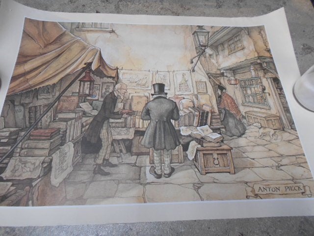 Tekeningen, afdrukken - Anton Pieck, Antiek en Kunst, Ophalen of Verzenden