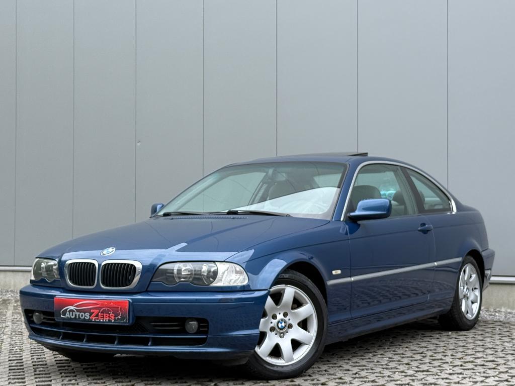 Bmw 318 Ci Opendak Cruise Dig.Airco, Auto's, Achterwielaandrijving, 4 cilinders, Blauw, Leder