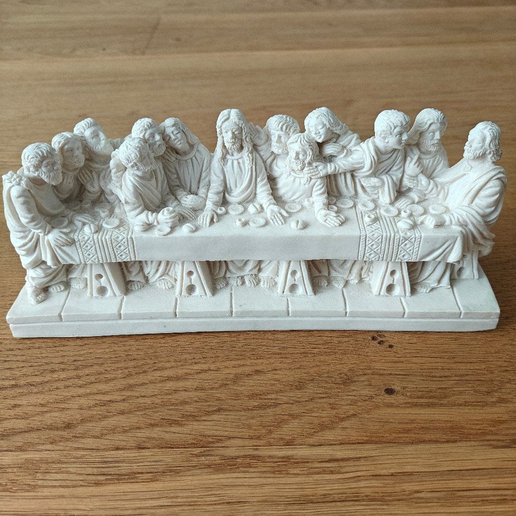 Beeld van het laatste avondmaal 28cm van A. Giannetti, Ophalen