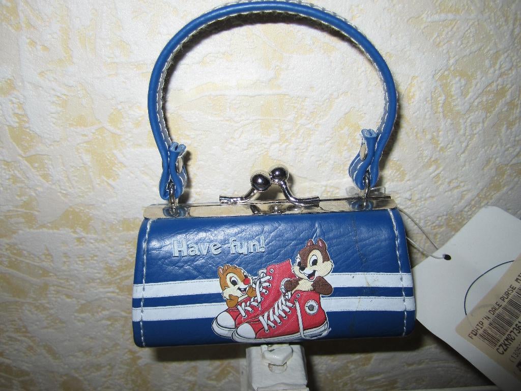 Geldbeugeltje Chip'n Dale, Bijoux, Sacs & Beauté, Porte-monnaie & Portefeuilles, Neuf, Autres marques, Enlèvement ou Envoi, Bleu