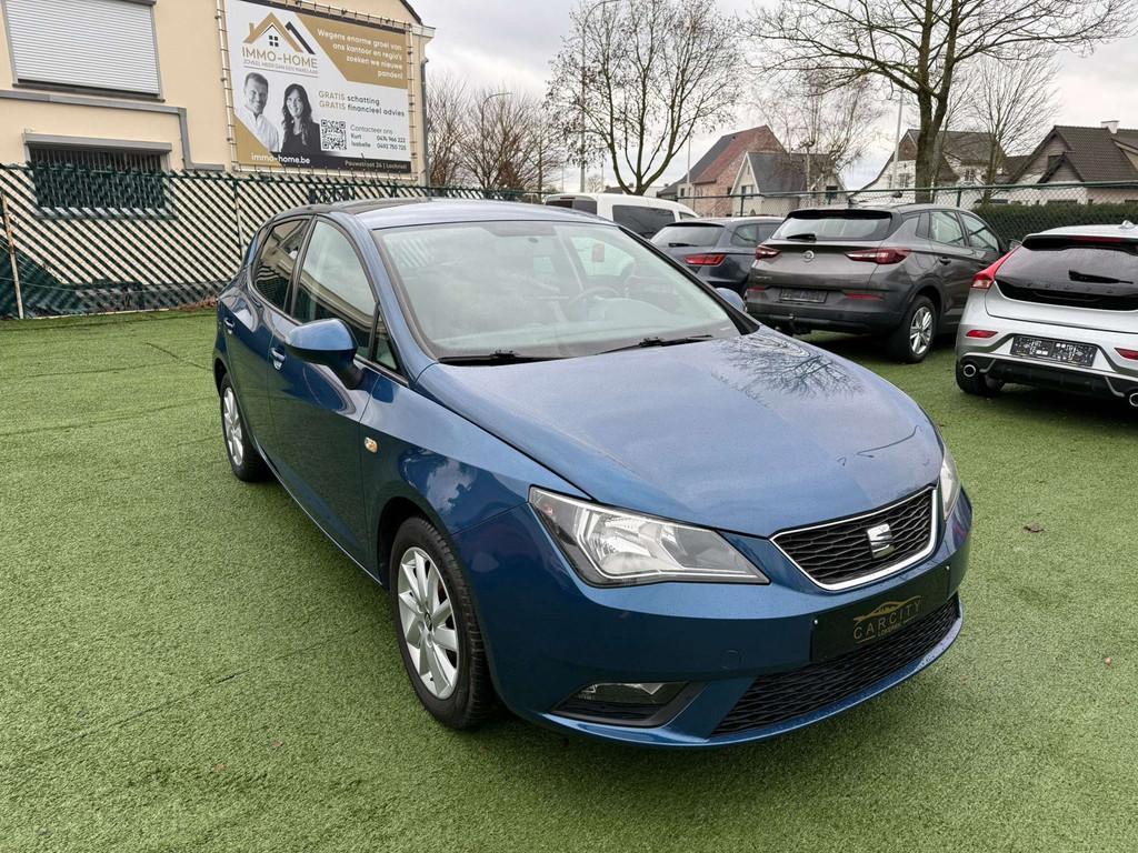 SEAT Ibiza Ibiza 1.2i Style+LPG°GPS°LEDER°A/C (bj 2014), Voorwielaandrijving, Euro 5, Gebruikt, Zwart