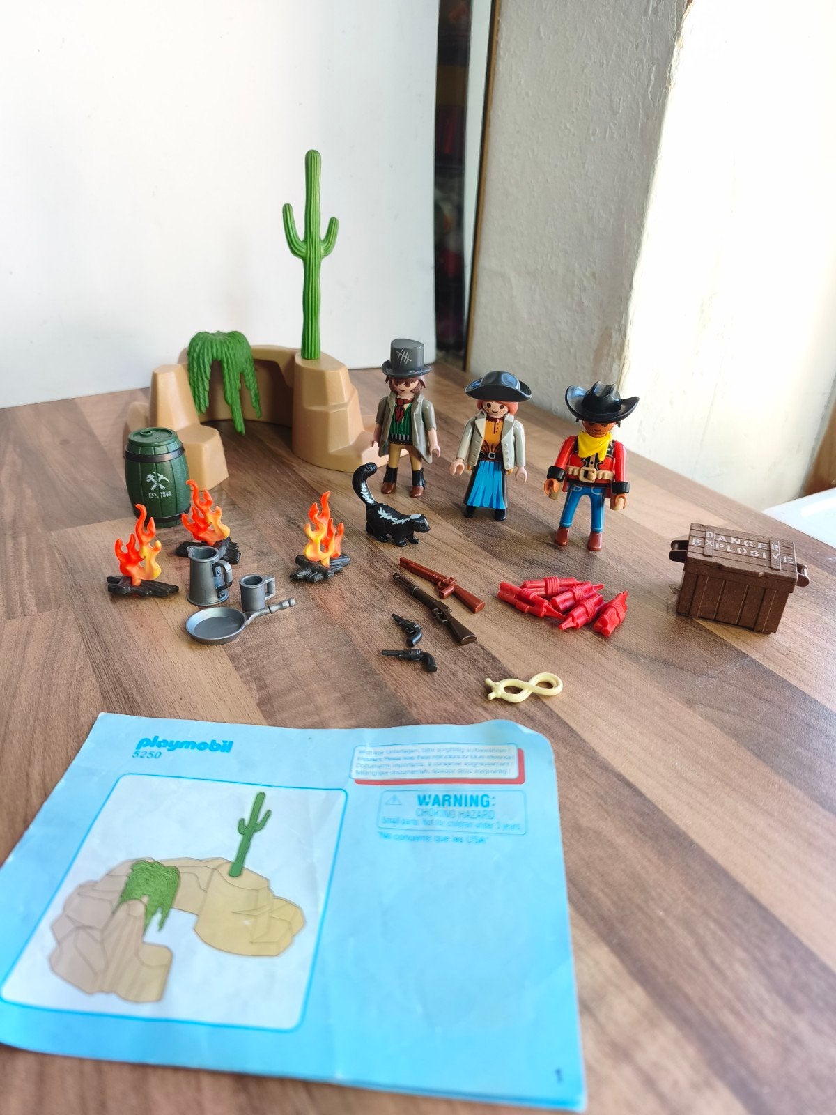 playmobil Western 5250 repere des bandits cowboy - complet, Enlèvement ou Envoi, Autres séries, Comme neuf, Kit complet