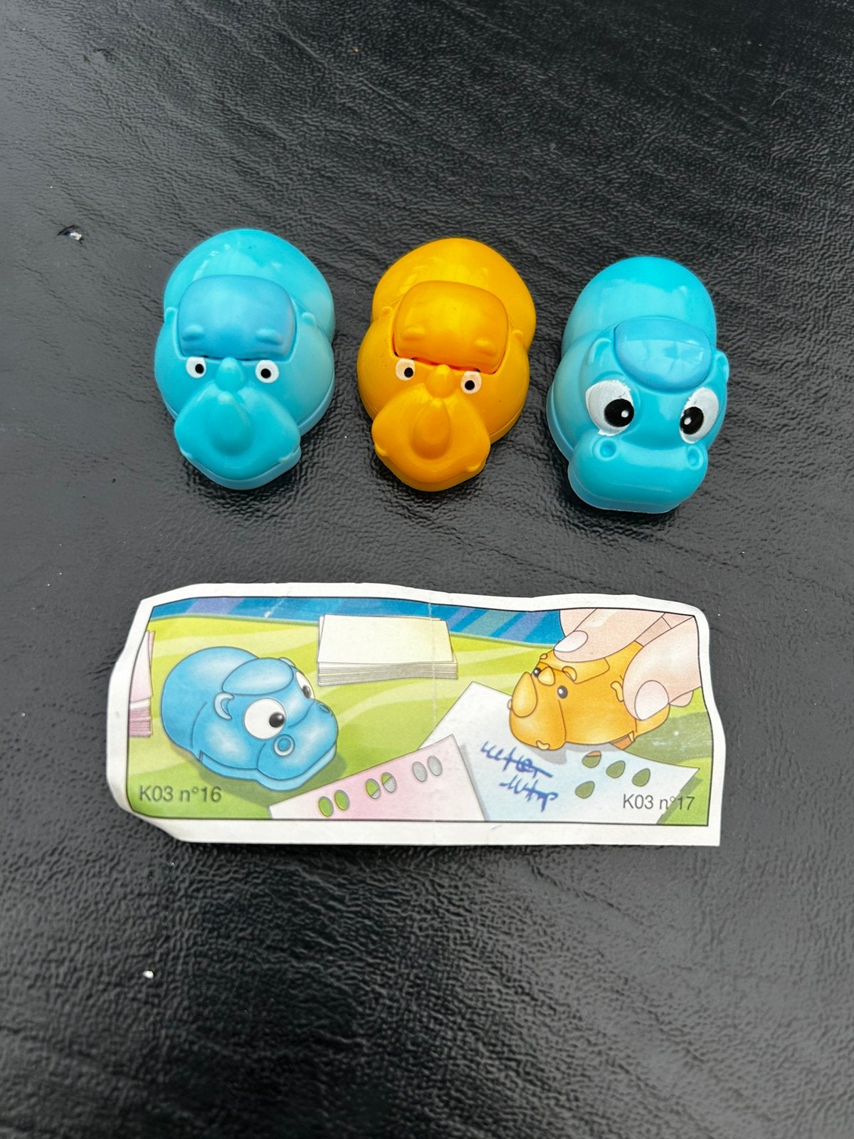 Kinder Surprise K03 n16 / n17 – met briefje – vintage, Verzamelen, Verrassingseieren, Ophalen of Verzenden, Zo goed als nieuw