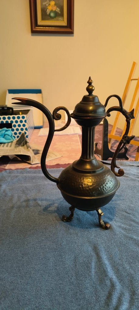 Vintage koperen kruik (35cm hoog), Enlèvement, Cuivre