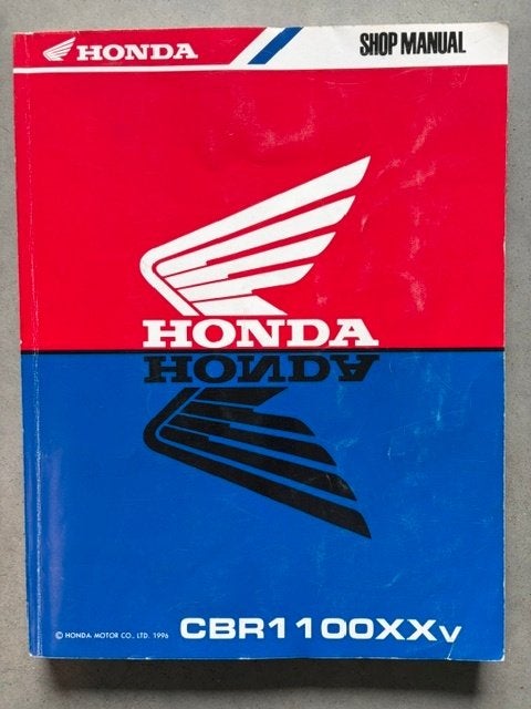 Werkplaatshandboek Honda Blackbird CBR1100XX, Motoren, Handleidingen en Instructieboekjes, Ophalen of Verzenden, Honda