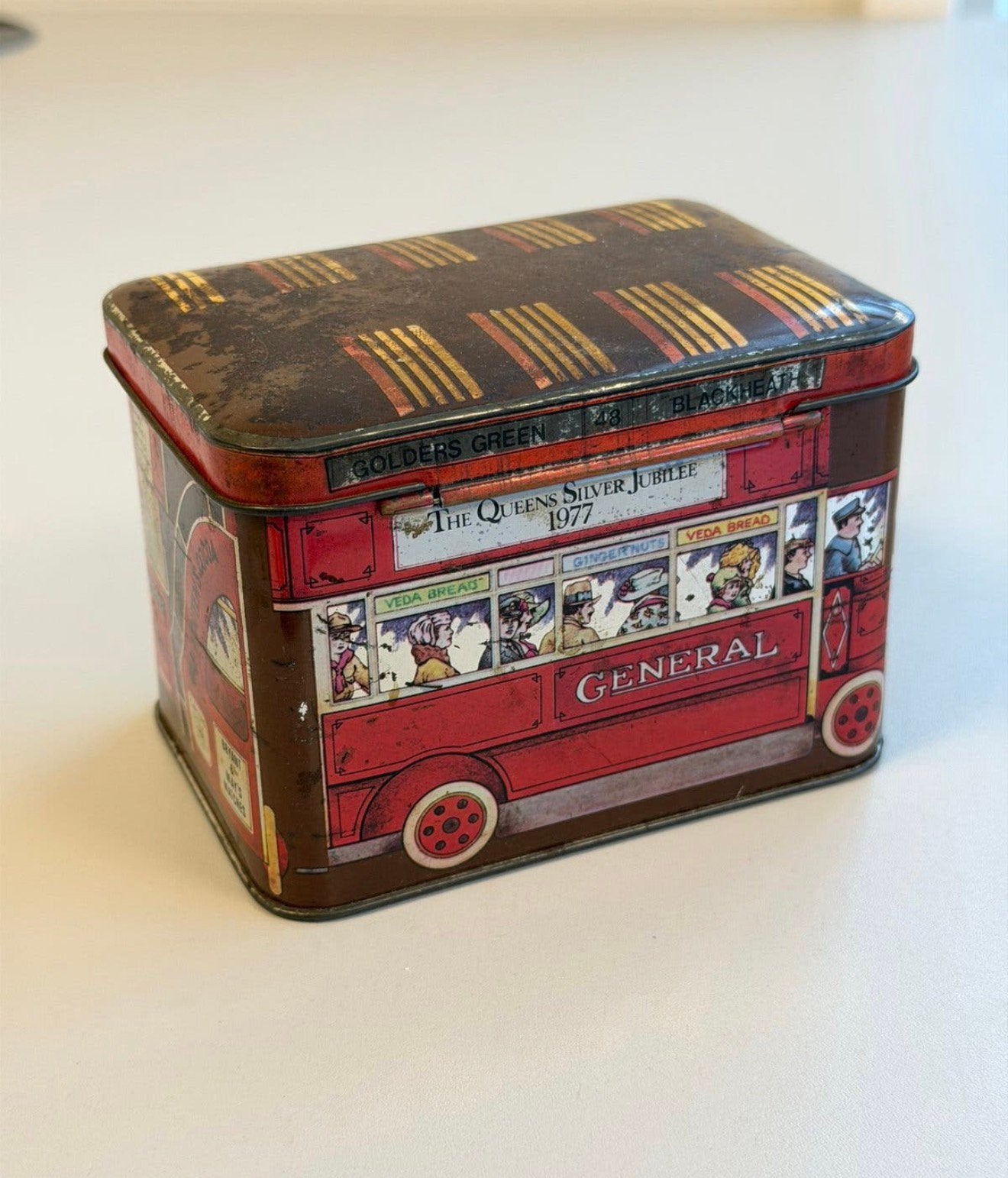 Bus londonien vintage Ian Logan Tin, jubilé de la reine 1977, Collections, Enlèvement ou Envoi, Utilisé
