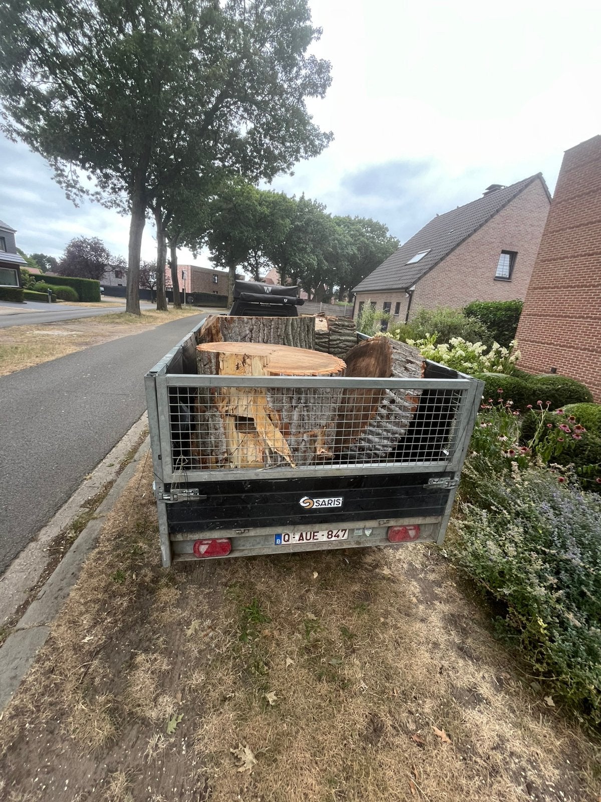 Populier gekloven op 35 cm lengte, Tuin en Terras, Ophalen