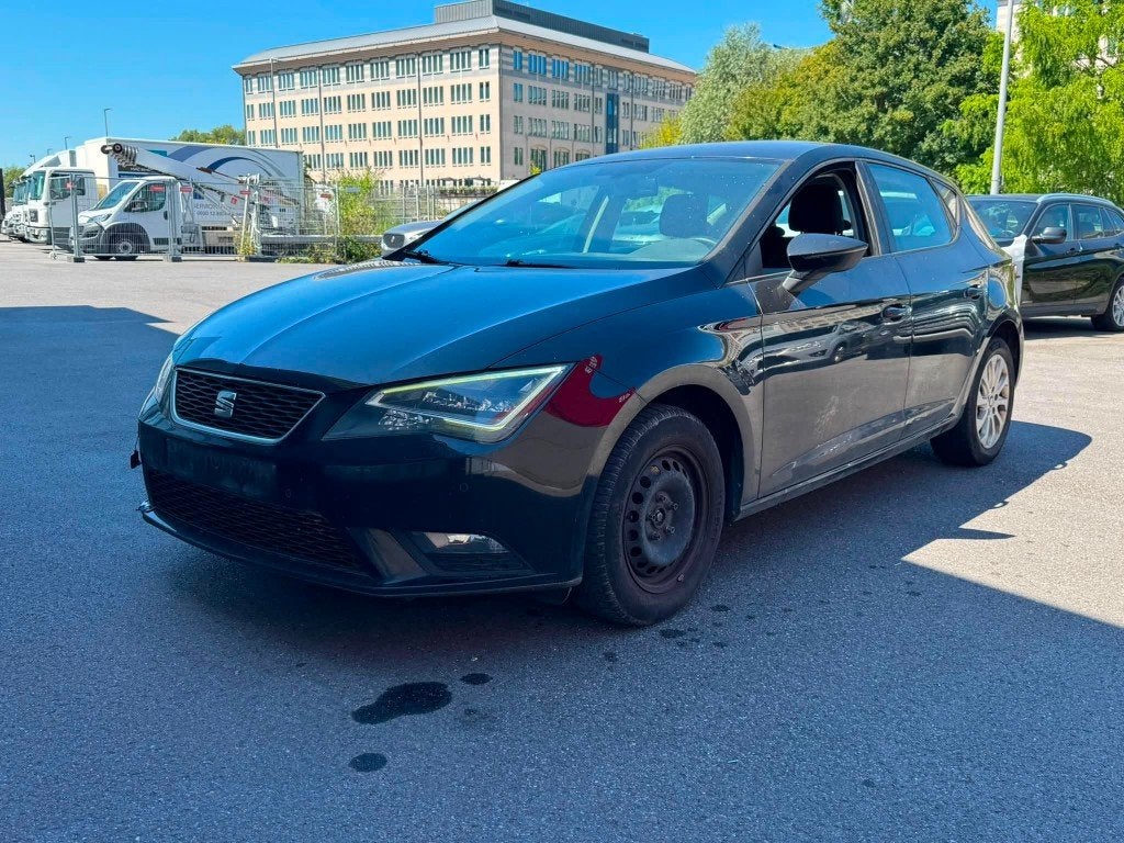 SEAT LEON/1.6TDI/2015, Auto's, Seat, Bedrijf, Leon, Elektrische buitenspiegels, Diesel, Euro 4, Stadsauto, 5 deurs, Automaat, Zwart