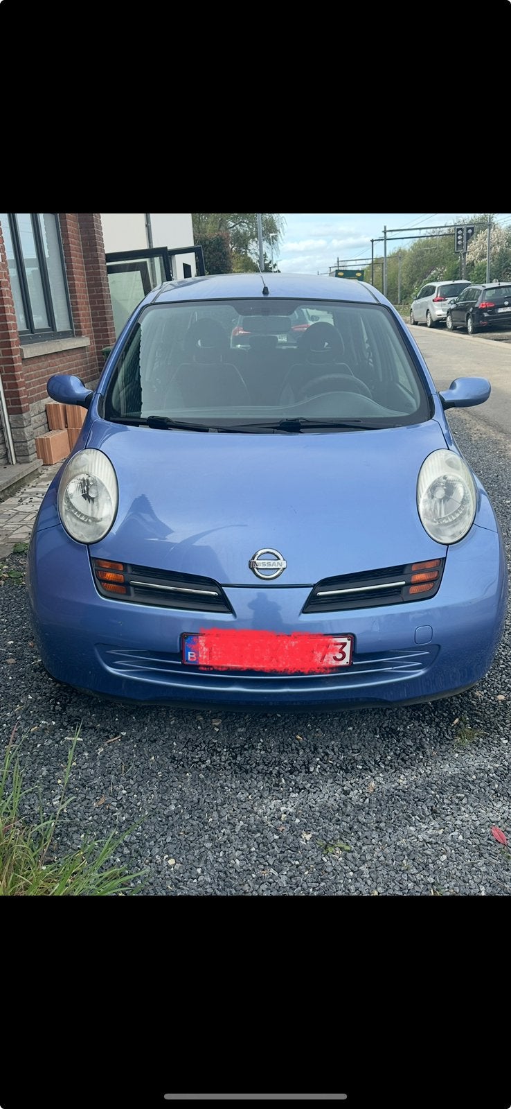 Nissan Micra 2004 Automaat - Slechts 74.000 km, Auto's, Nissan, 4 deurs, Stof, Electronic Stability Program (ESP), Blauw