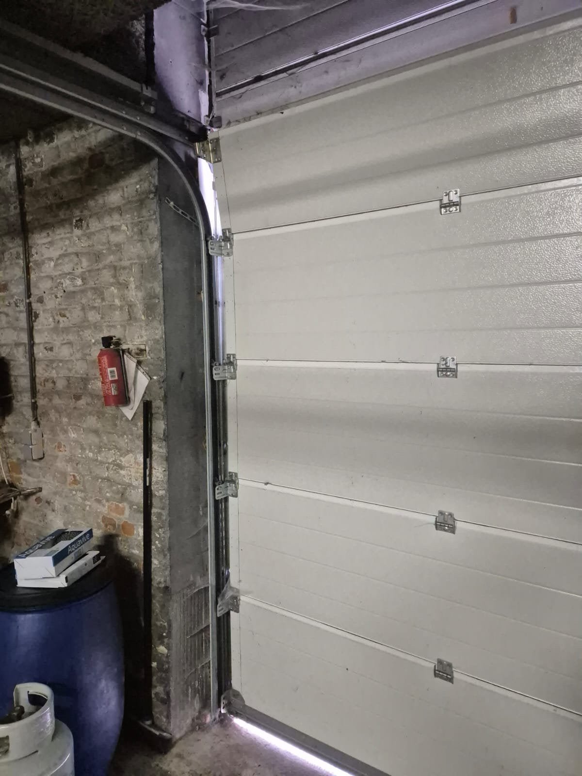 2 portes sectionnelles avec 1moteur , gris anthracite