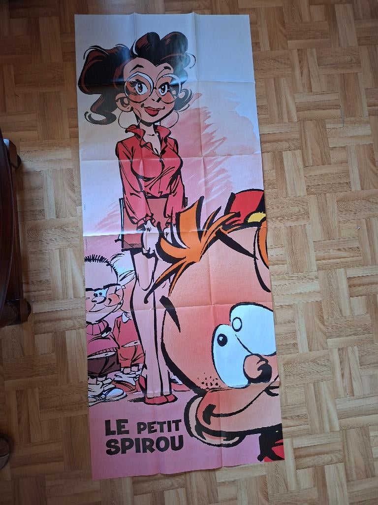 affiche GEANTE PETIT SPIROU BD, Collections, Neuf, Rectangulaire horizontal, Autres sujets/thèmes, Affiche ou Poster pour porte ou plus grand
