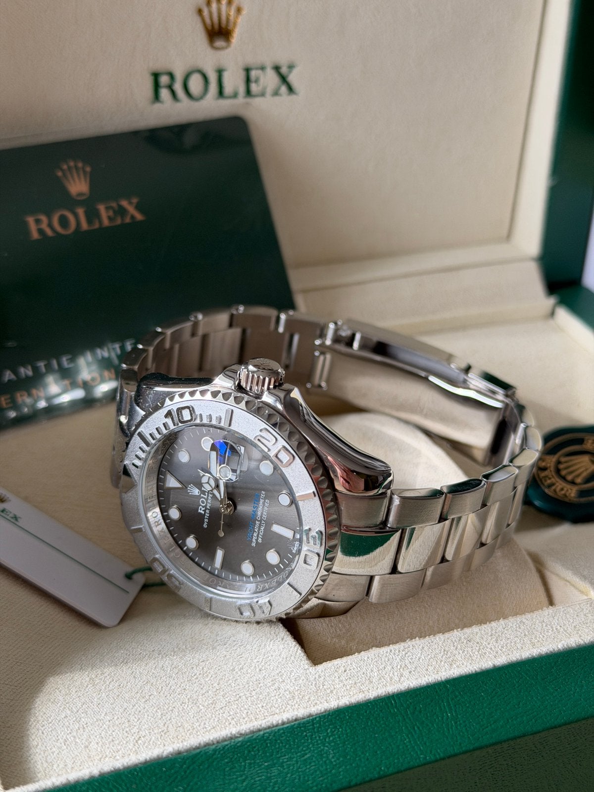 Rolex yacht master, Ophalen, Zo goed als nieuw, Staal, Rolex