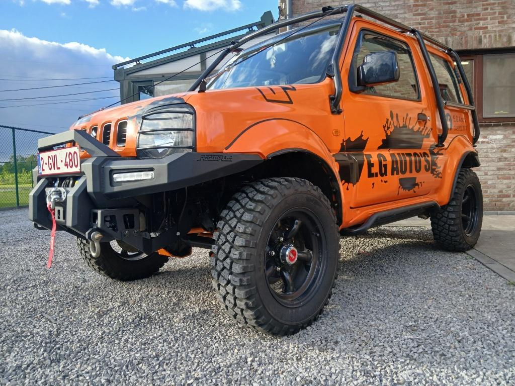 suzuki jimny !!offroad klaar!! nieuwstaat arb sperren, Auto's, Suzuki, 4 zetels, Stof, Zwart, Zwart