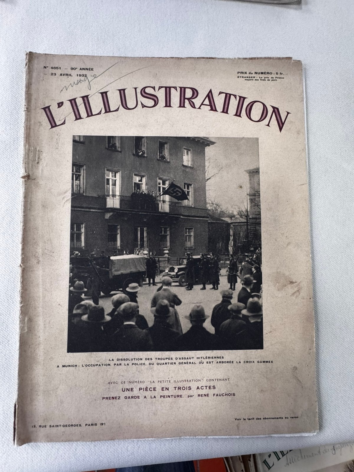 Illustration L 1930/1933, Enlèvement ou Envoi