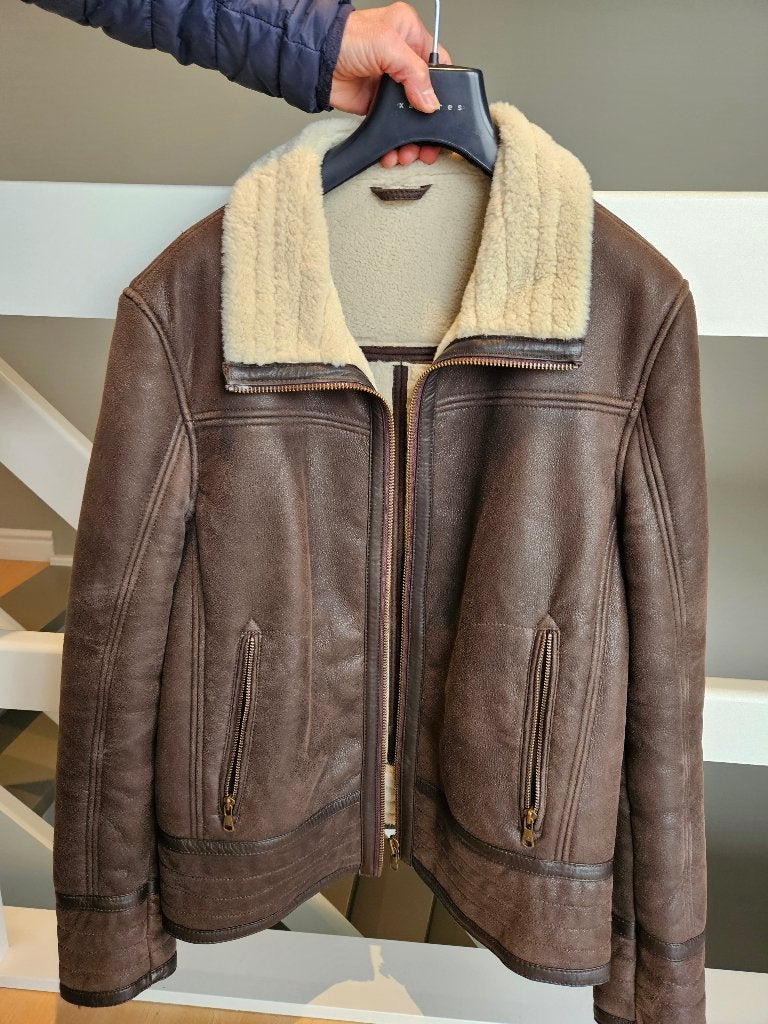 Jas, Bruin, Maat 48/50 (M), Zo goed als nieuw, Ophalen