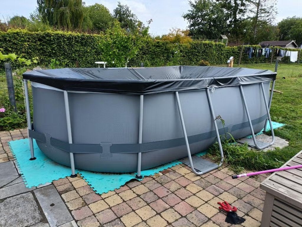 Magnifique Piscine tubulaire Bestway ovale, Enlèvement, Comme neuf
