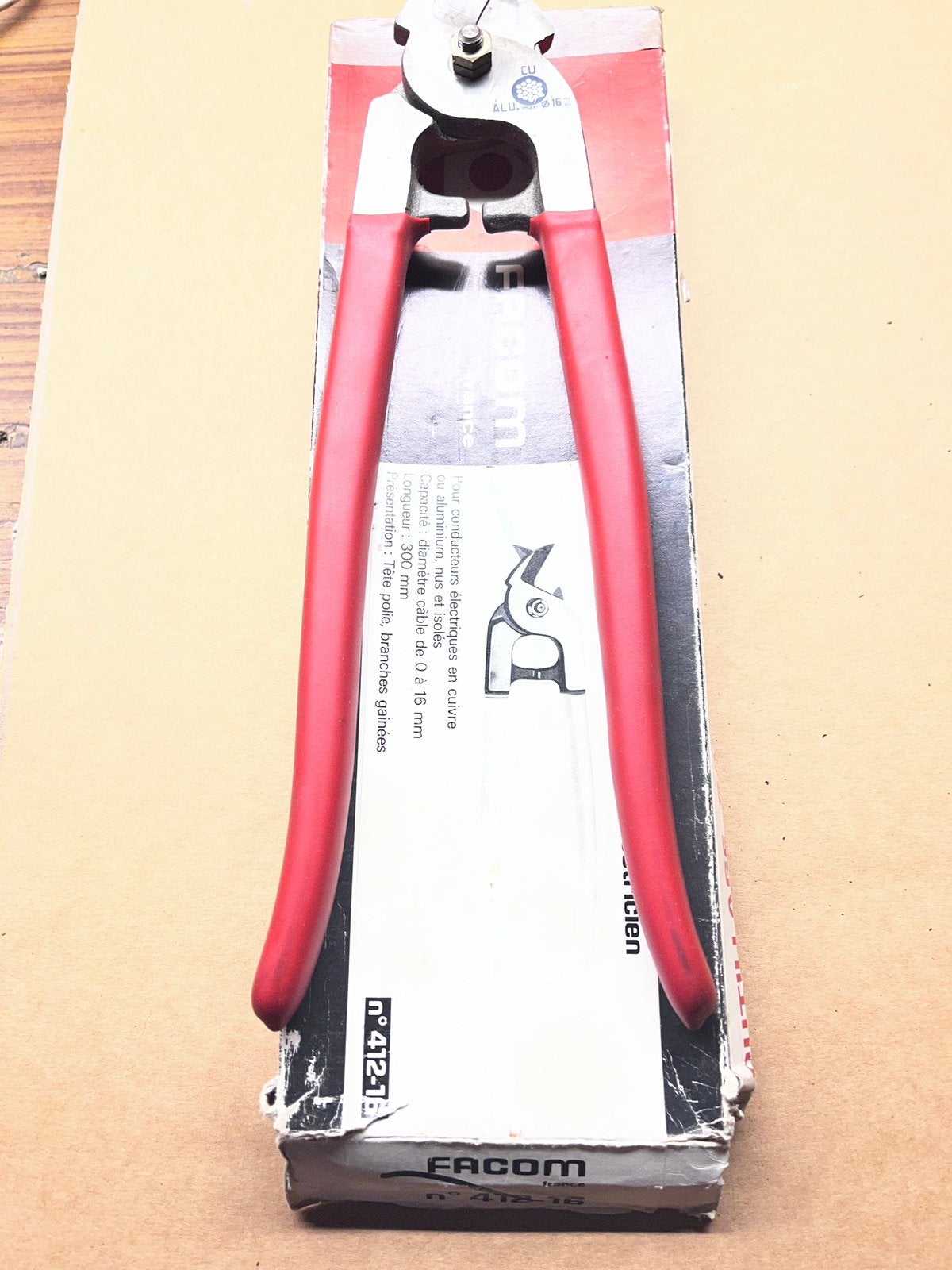 Cisaille coupe cable electrique, Rouge, Comme neuf, Enlèvement, Électrique