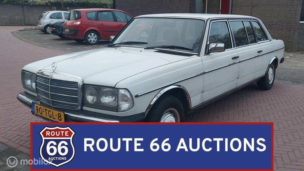 Mercedes-Benz 250 Pullman | 1984 | Route 66 Auctions, Auto's, Zwart, Mercedes-Benz, Bedrijf, Handgeschakeld
