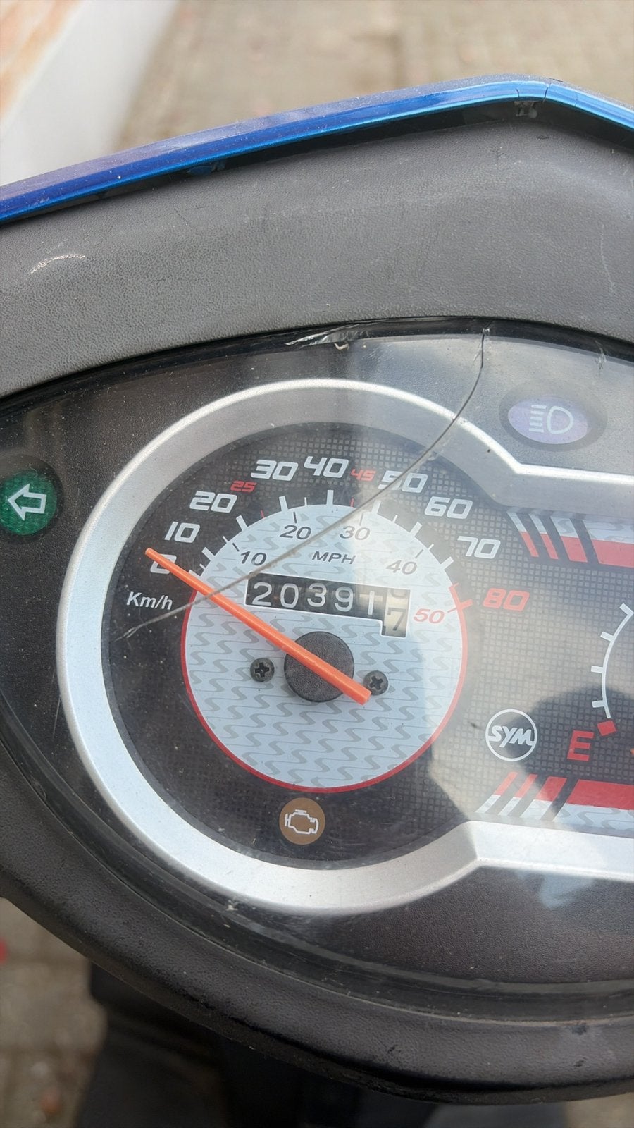 Sym orbit 3 2022, Ophalen, Gebruikt, Klasse A (25 km/u), Benzine