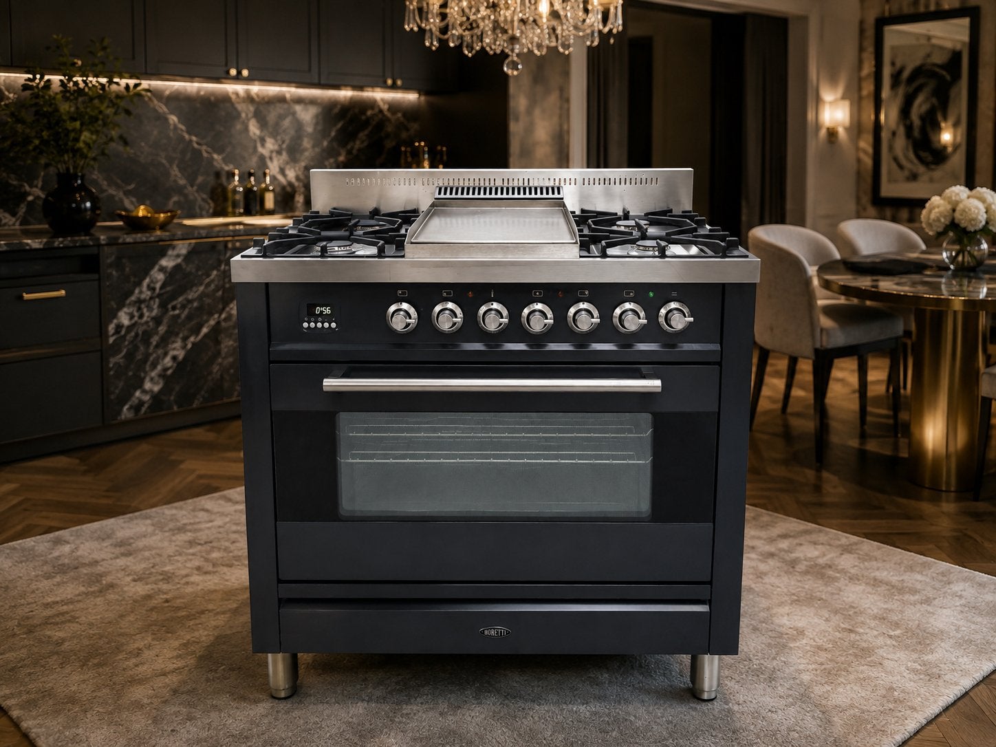 Cuisinière à gaz Boretti avec plaque chauffante, Gaz, Classe énergétique A ou plus économe, Enlèvement, Utilisé