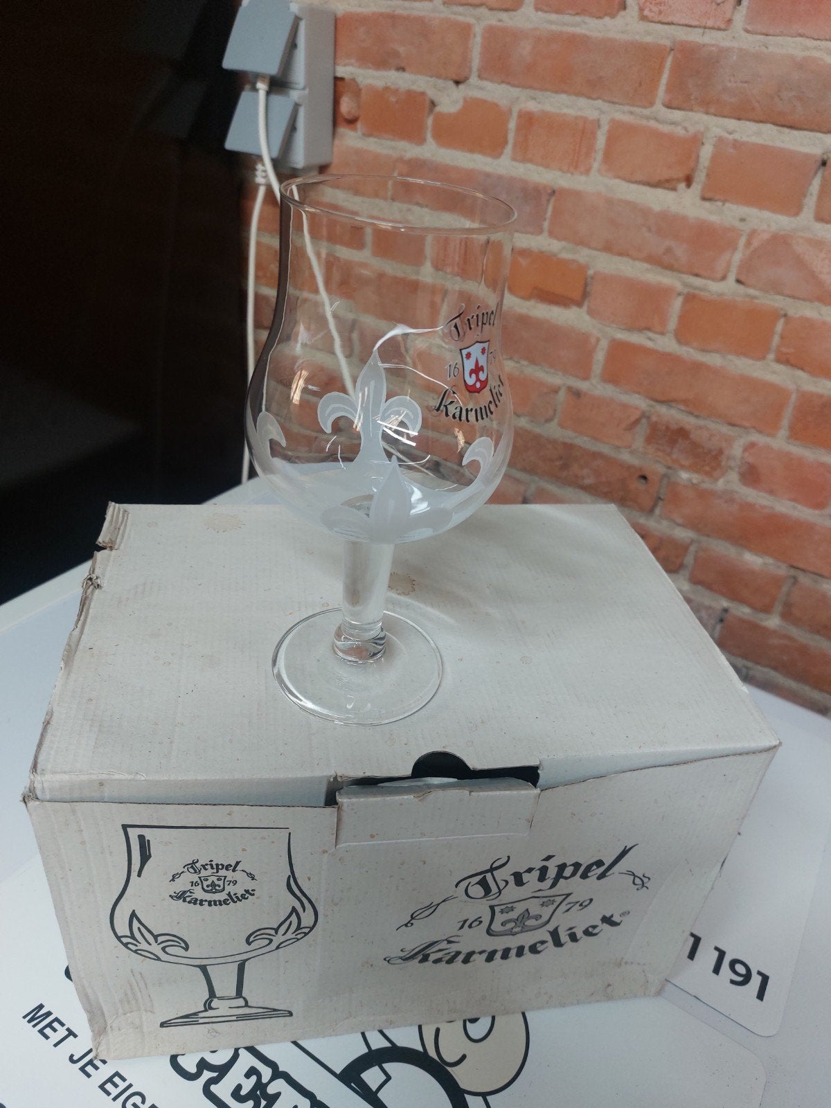 Nieuwe bierglazen voor Karmeliet & Westmalle, Ophalen