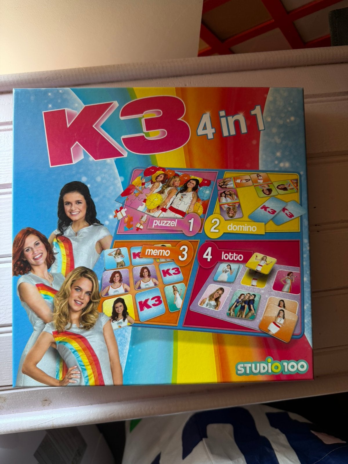 K3 spel 4 spellen in 1 doos, Ophalen of Verzenden, Zo goed als nieuw