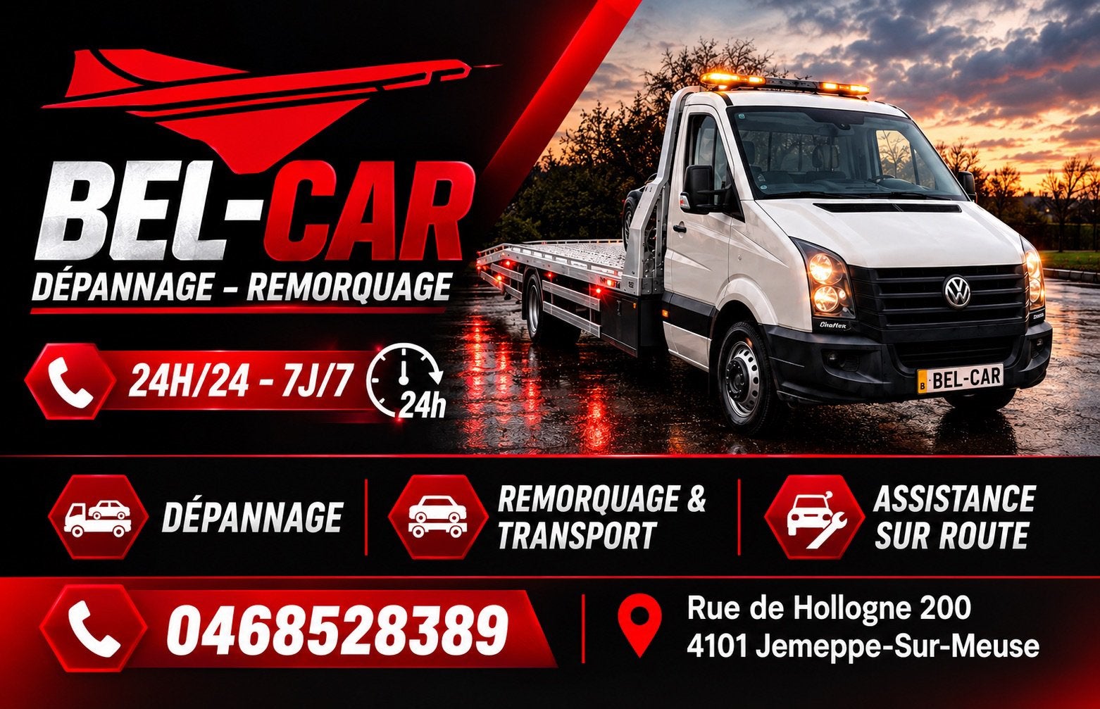 Depannage remorquage 0468528389