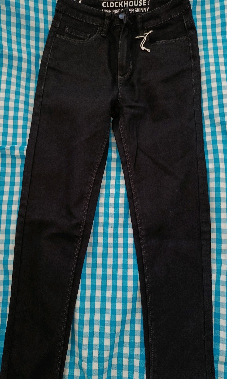 Jeans High rise super skinny t.34, C&A, Kleding | Dames, Spijkerbroeken en Jeans, Nieuw, Zwart
