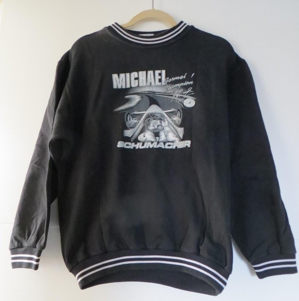 Sweatshirt Michael Schumacher - Mt 164 - zwart - sweater, Kinderen en Baby's, Kinderkleding | Maat 164, Ophalen of Verzenden, Zo goed als nieuw
