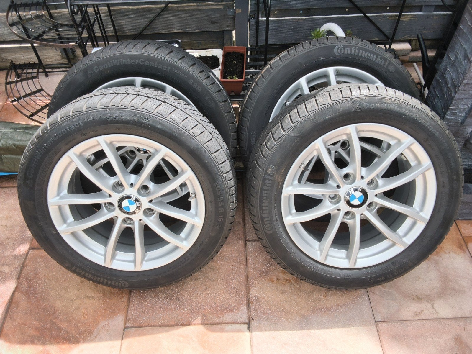Originele BMW velgen met banden steek 120  7Jx16H2 IS40, Auto-onderdelen, Banden en Velgen, Ophalen, Gebruikt, 16 inch, Banden en Velgen